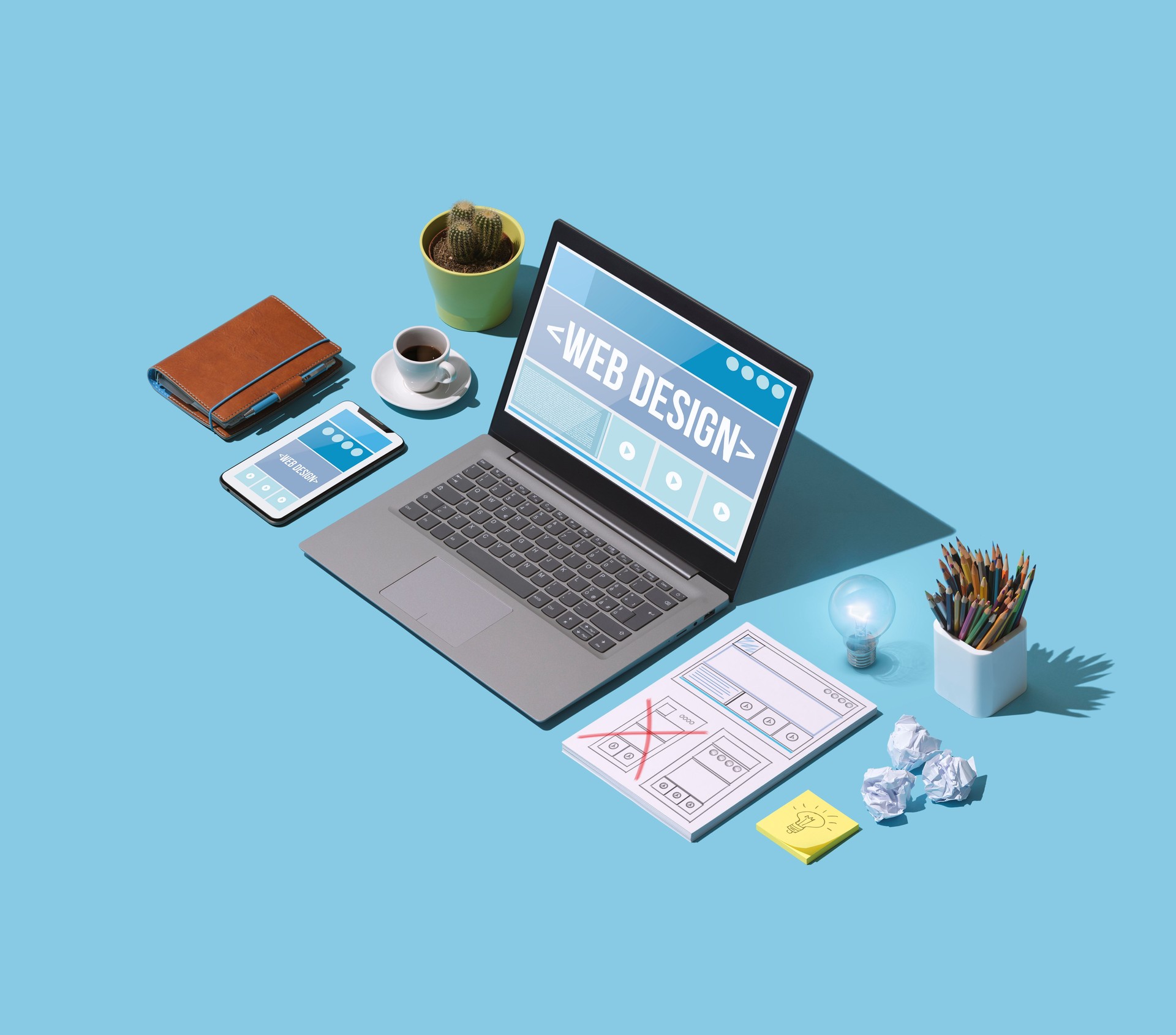 Servizio professionale web design e sviluppo siti web, creazione siti professionali Facilesito.it in 72 ore
